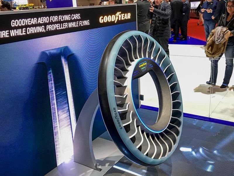 Goodyear предложила совместить колеса и воздушные винты у летающих